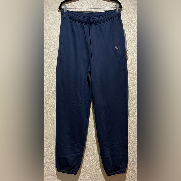 Alo Yoga NWT Accolade High Waist Jogger Sweatpants Navy Blue Size L - Picture 9 of 12